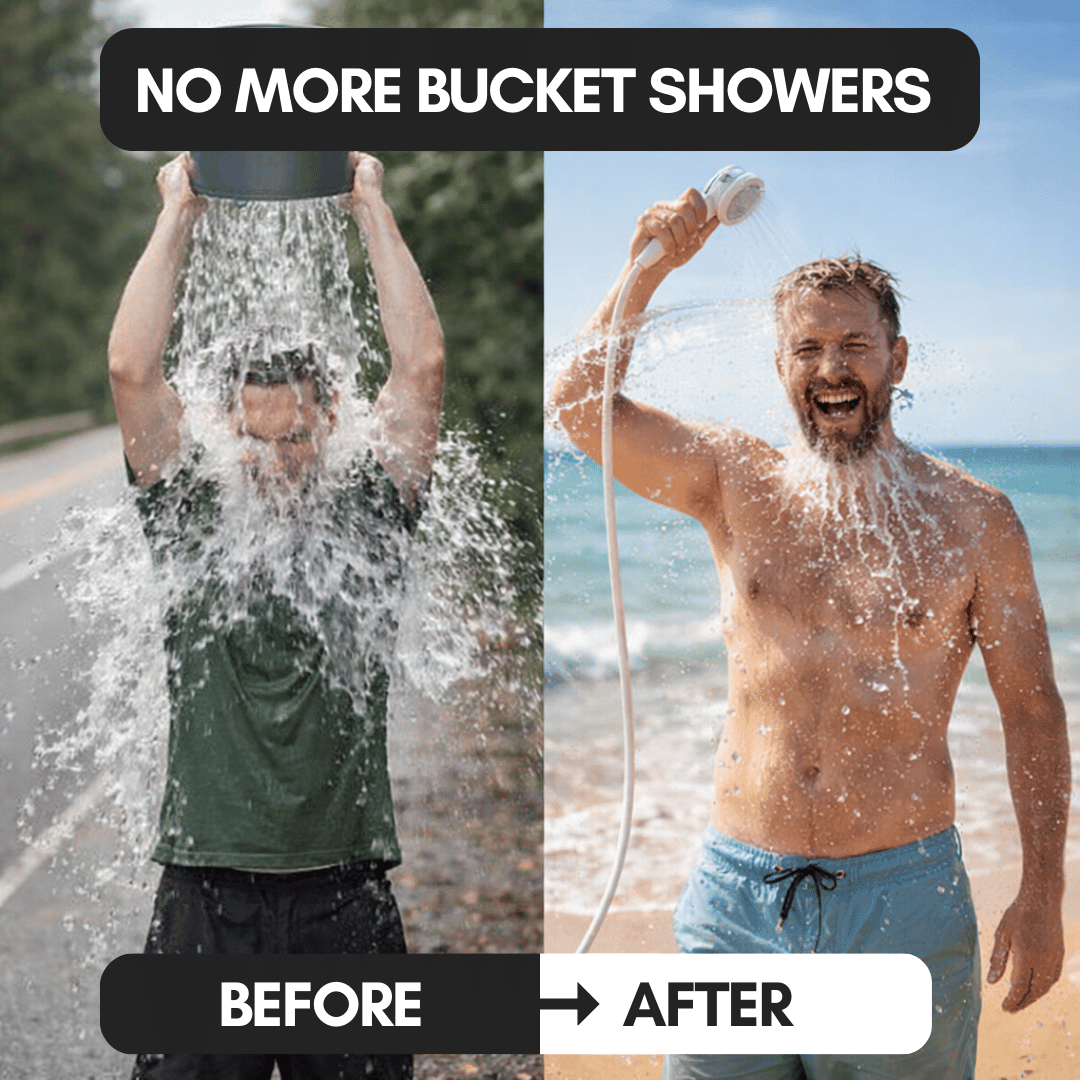A Portable Shower Strong Enough to Actually Rinse Off Sand, Salt, and Sweat. - Miranelle™