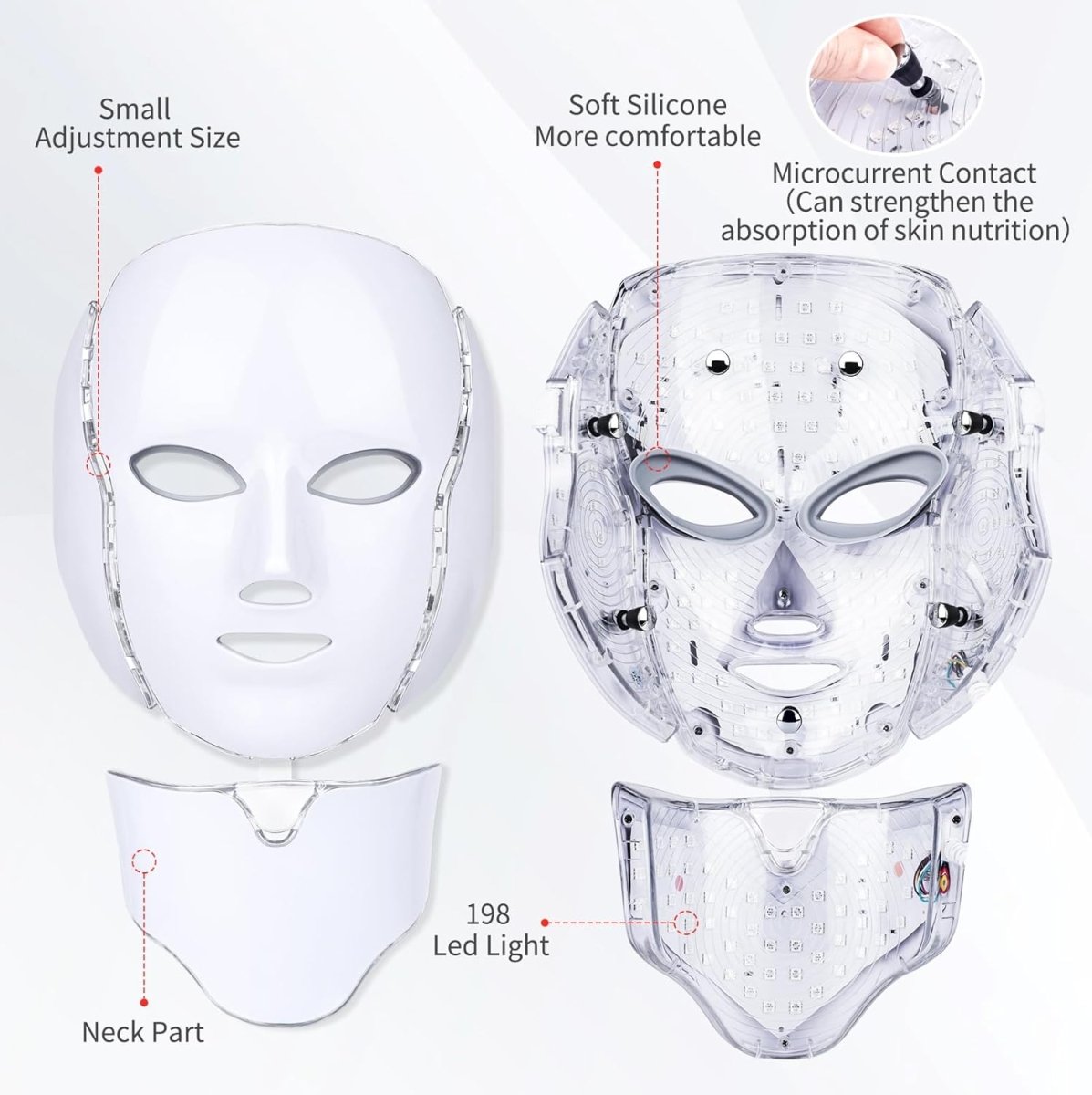 LED Face and Neck Mask - Dermovia™