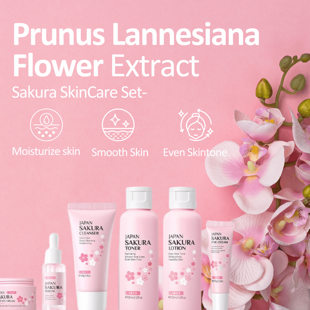 Sakura Skincare Set (6 pc) - Dermovia™