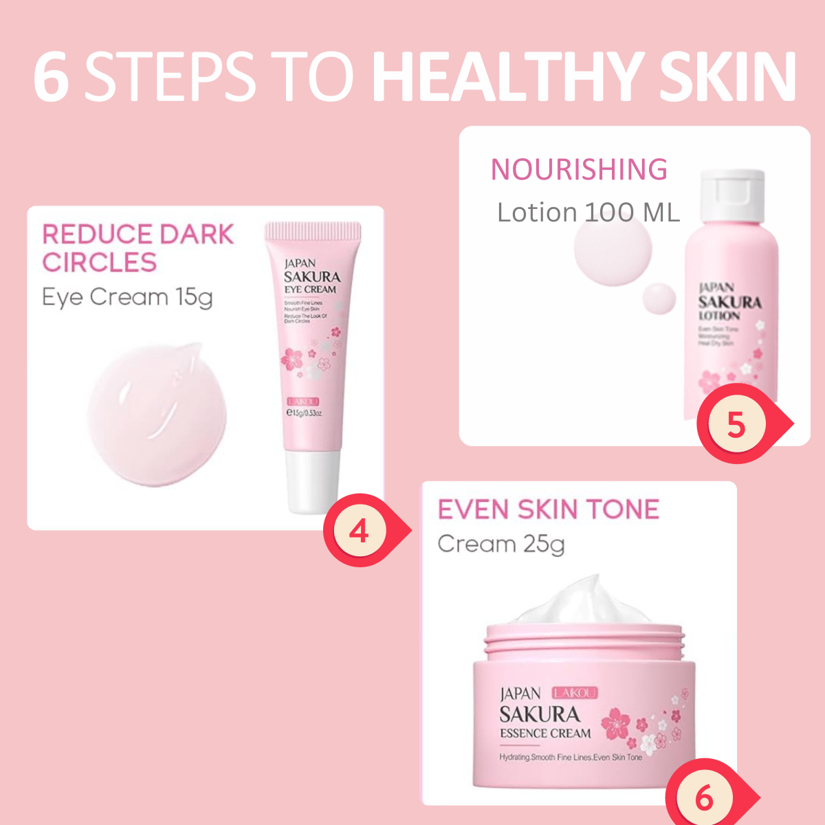 Sakura Skincare Set (6 pc) - Dermovia™