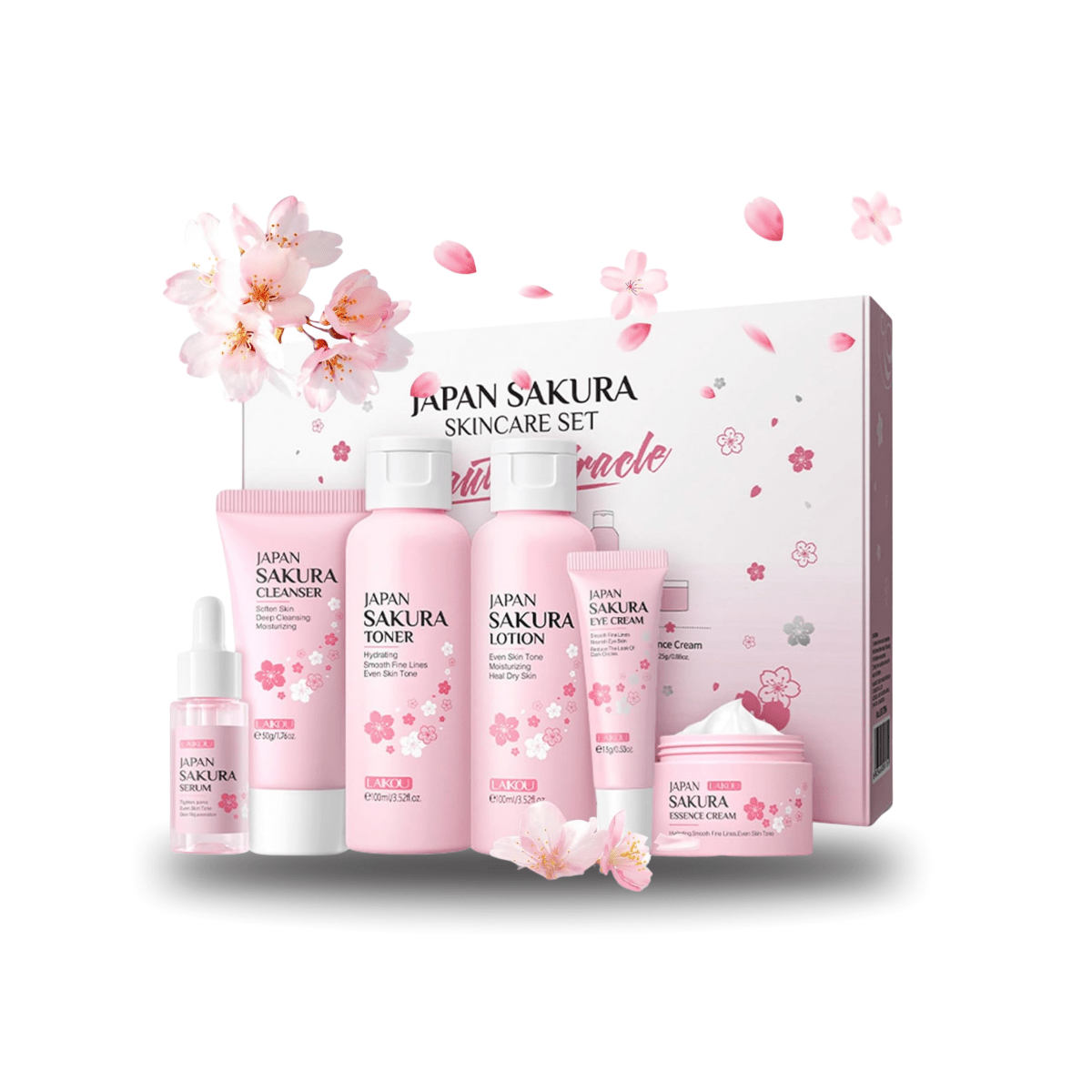 Sakura Skincare Set (6 pc) - Miranelle™
